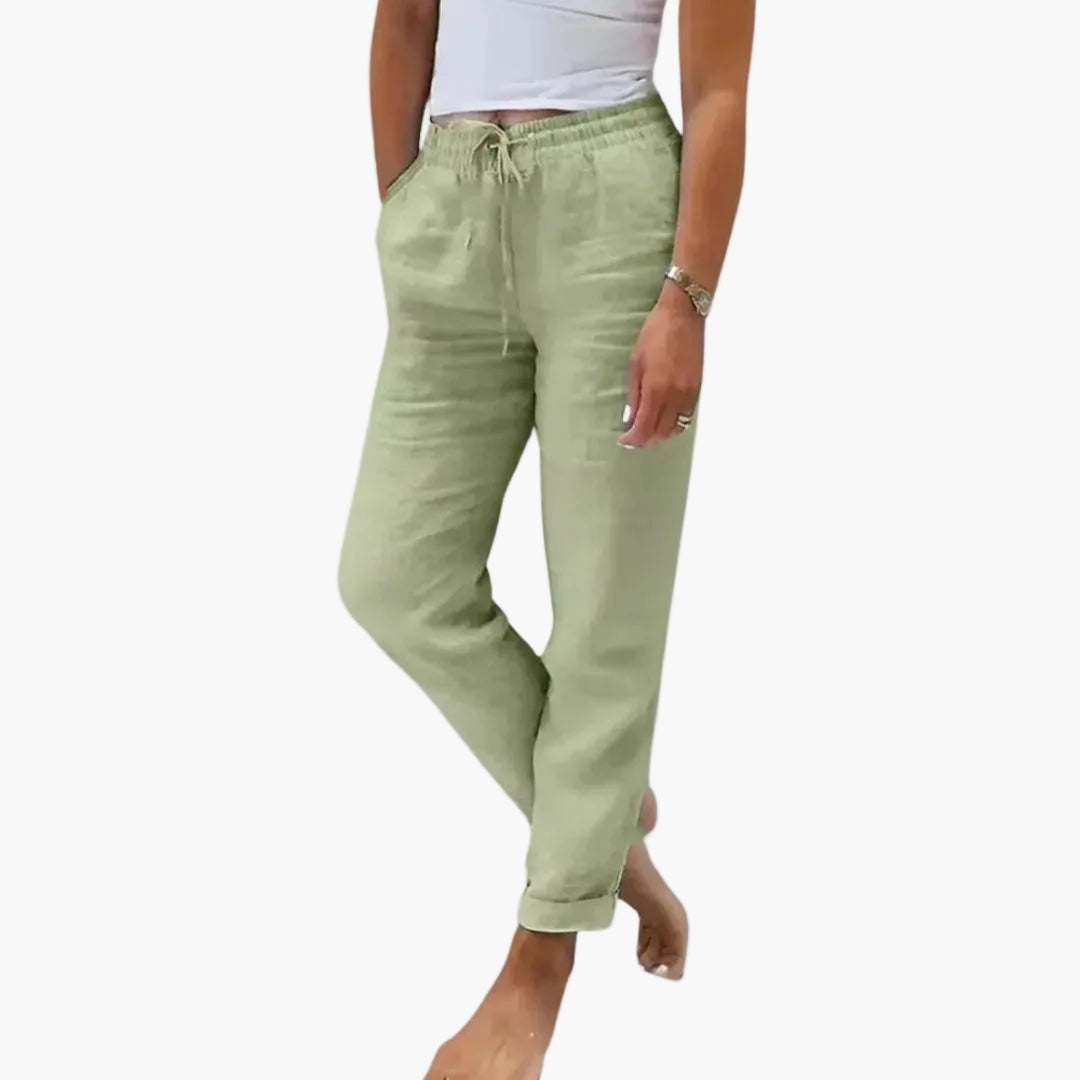 Damen Freizeithose mit Kordelzug – Komfortable Sommerhose für Alltag und Urlaub