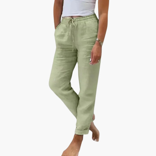 Damen Freizeithose mit Kordelzug – Komfortable Sommerhose für Alltag und Urlaub