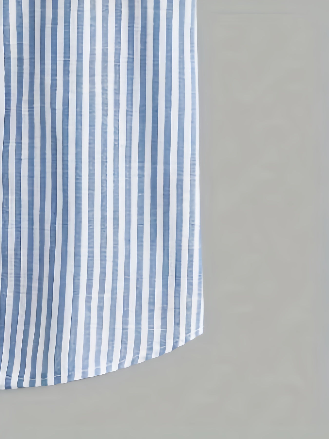 Herren Kurzarm Streifenhemd mit Stehkragen – Lässiges Sommerhemd für Alltag und Freizeit