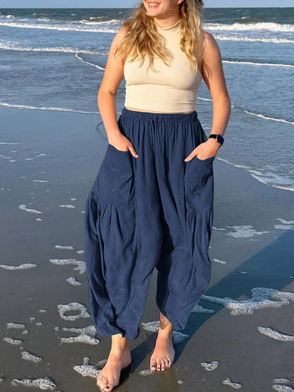 Marion – Weite Sommerhose mit Elastischem Bund