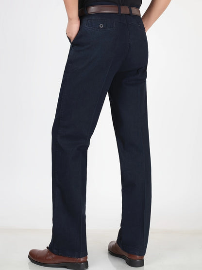 Herren Gerade Jeanshose mit Business-Casual Stil – Bequeme Freizeithose für Alltag und Büro