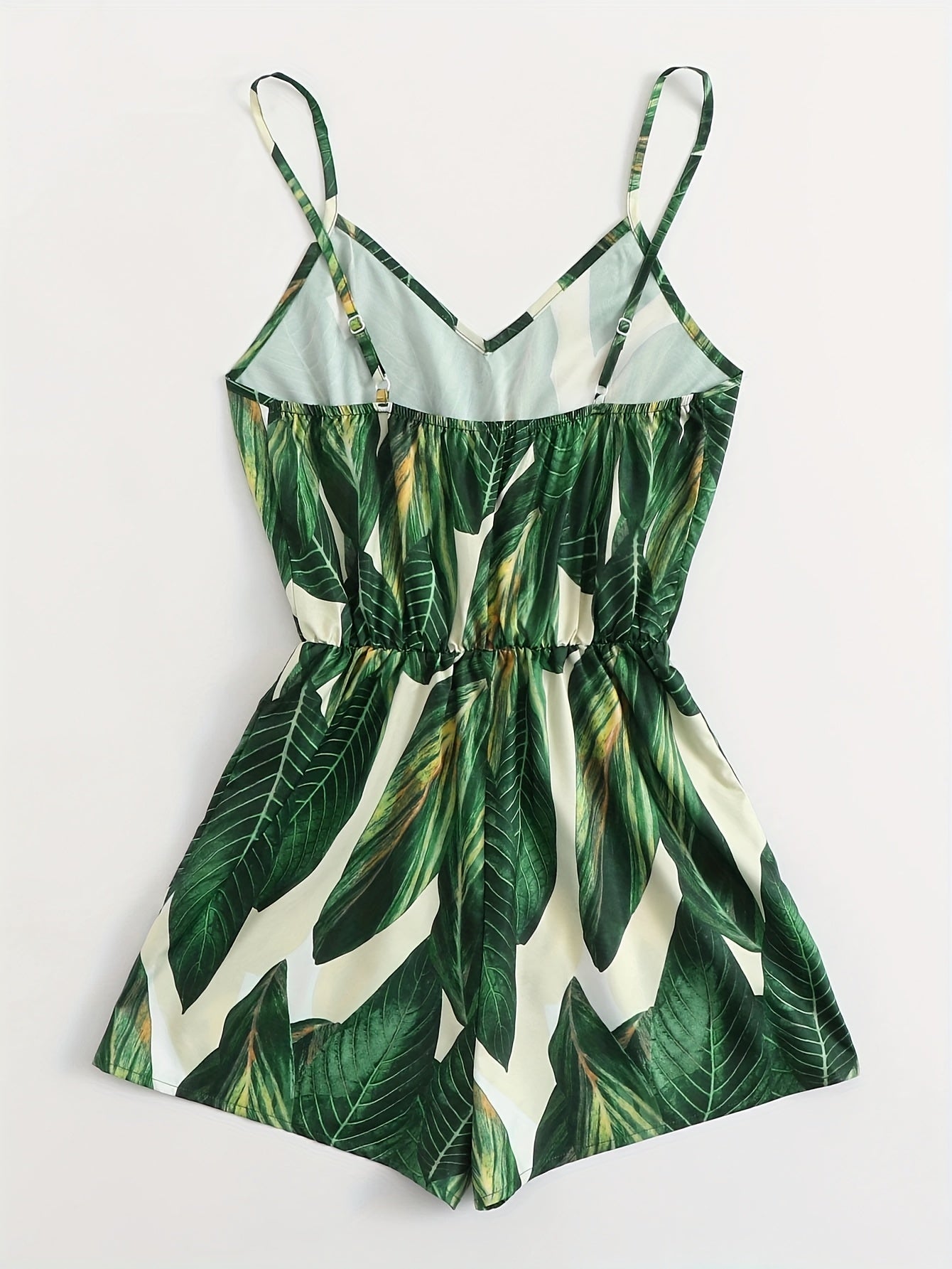 Damen Jumpsuit im tropischen Look – Sommerlicher Einteiler für Urlaub & Freizeit