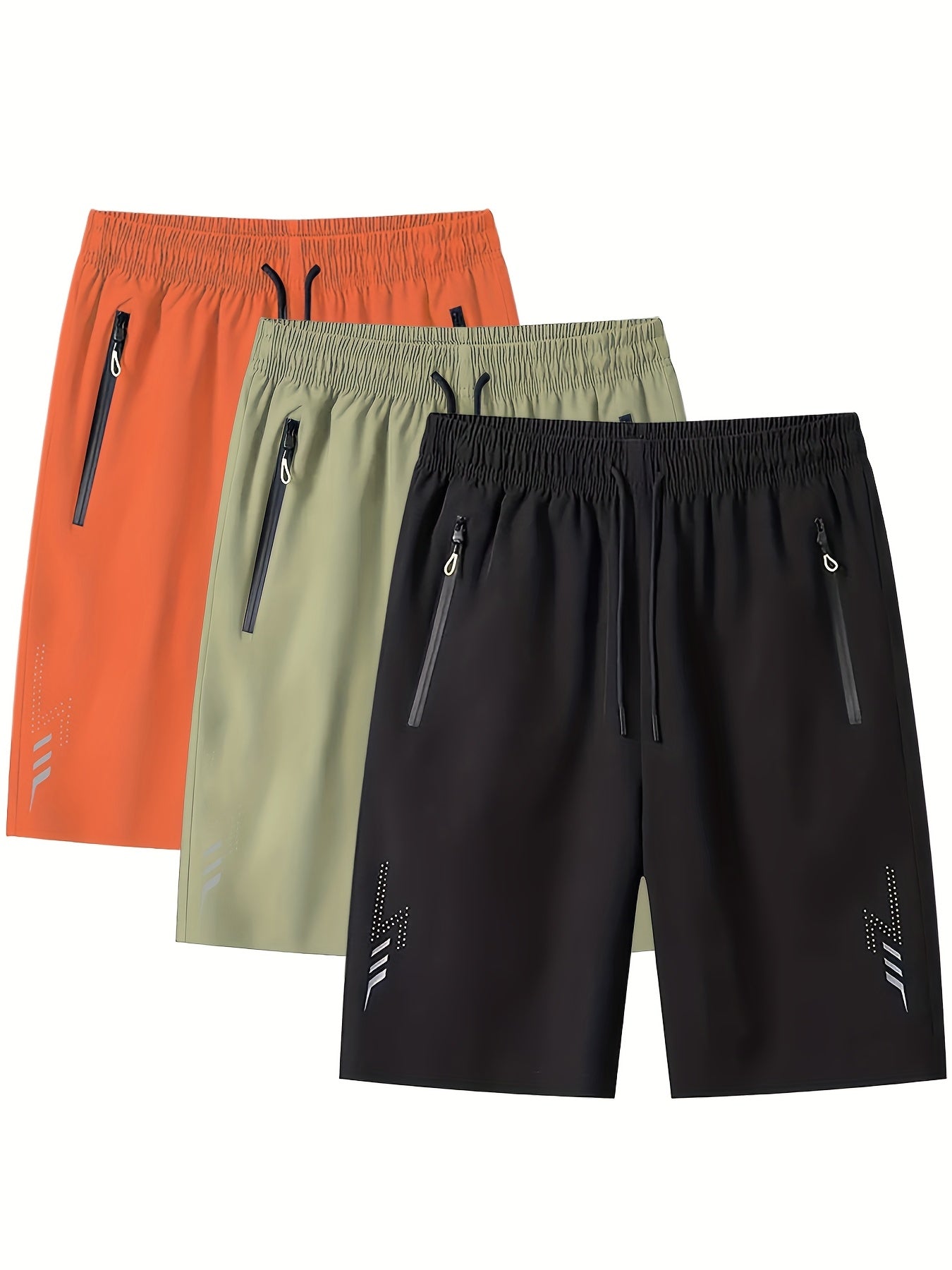 Herren Funktionsshorts Sport & Freizeit – Bequeme Trainingsshorts mit Reißverschlusstaschen