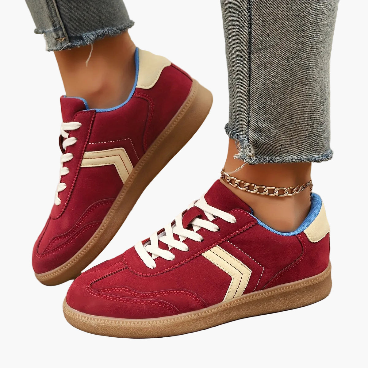 Damen Retro Sneaker – Bequeme Freizeitschuhe für Alltag und Streetstyle