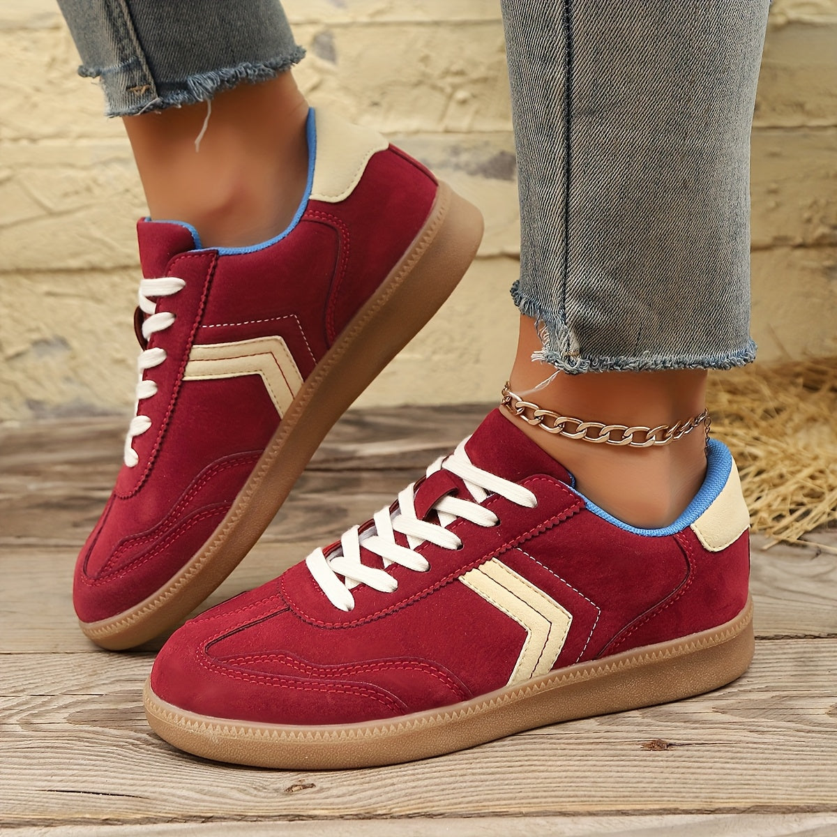 Damen Retro Sneaker – Bequeme Freizeitschuhe für Alltag und Streetstyle