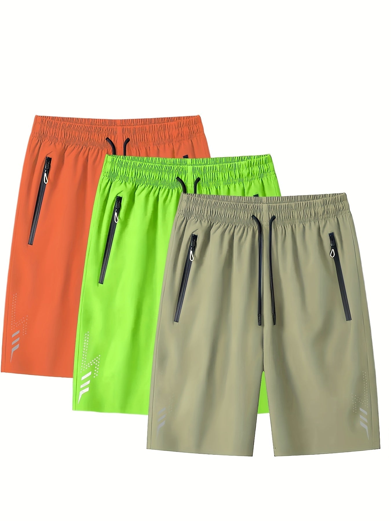 Herren Funktionsshorts Sport & Freizeit – Bequeme Trainingsshorts mit Reißverschlusstaschen