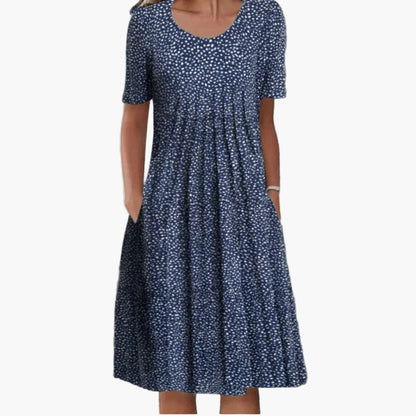Damen Sommerkleid mit Blumenmuster – Bequeme Freizeitkleidung im eleganten Stil
