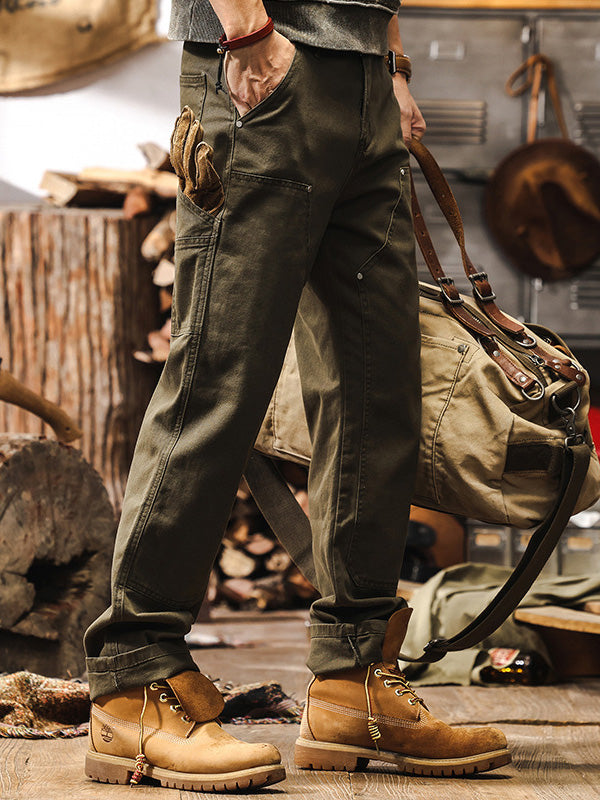 Herren Arbeits- und Outdoor-Hose im Utility-Style – Robuste Freizeithose mit geradem Bein für Arbeit, Alltag und Abenteuer