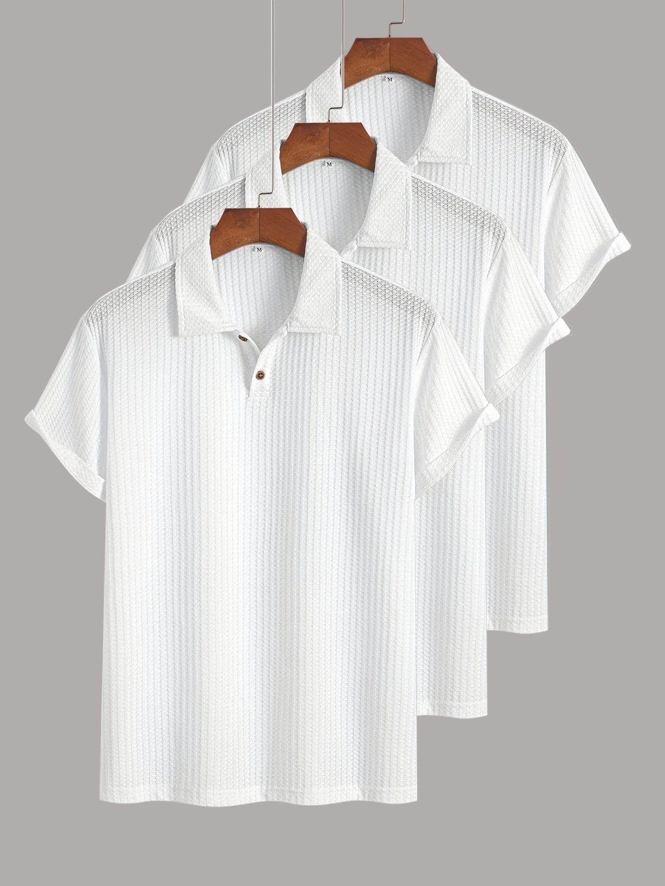 Herren Poloshirt 3er-Pack – Kurzarm, Strukturierter Look, Modern & Vielseitig für Alltag und Freizeit