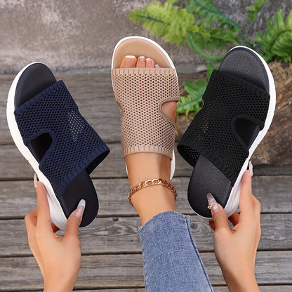 Damen Komfort Slip-On Sportsandalen für Freizeit und Alltag