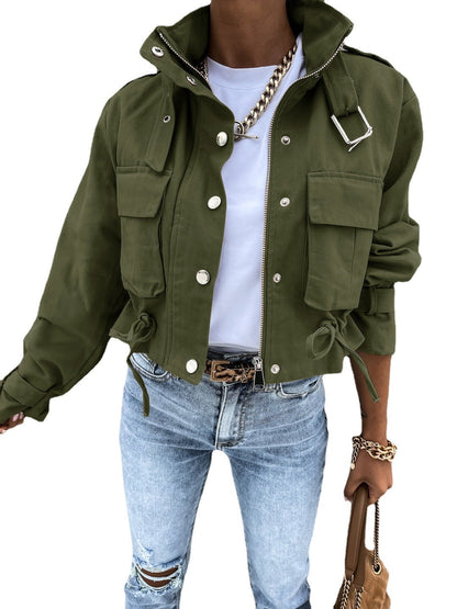 Samuel – Kurze Motorradjacke aus Polyesterfaser