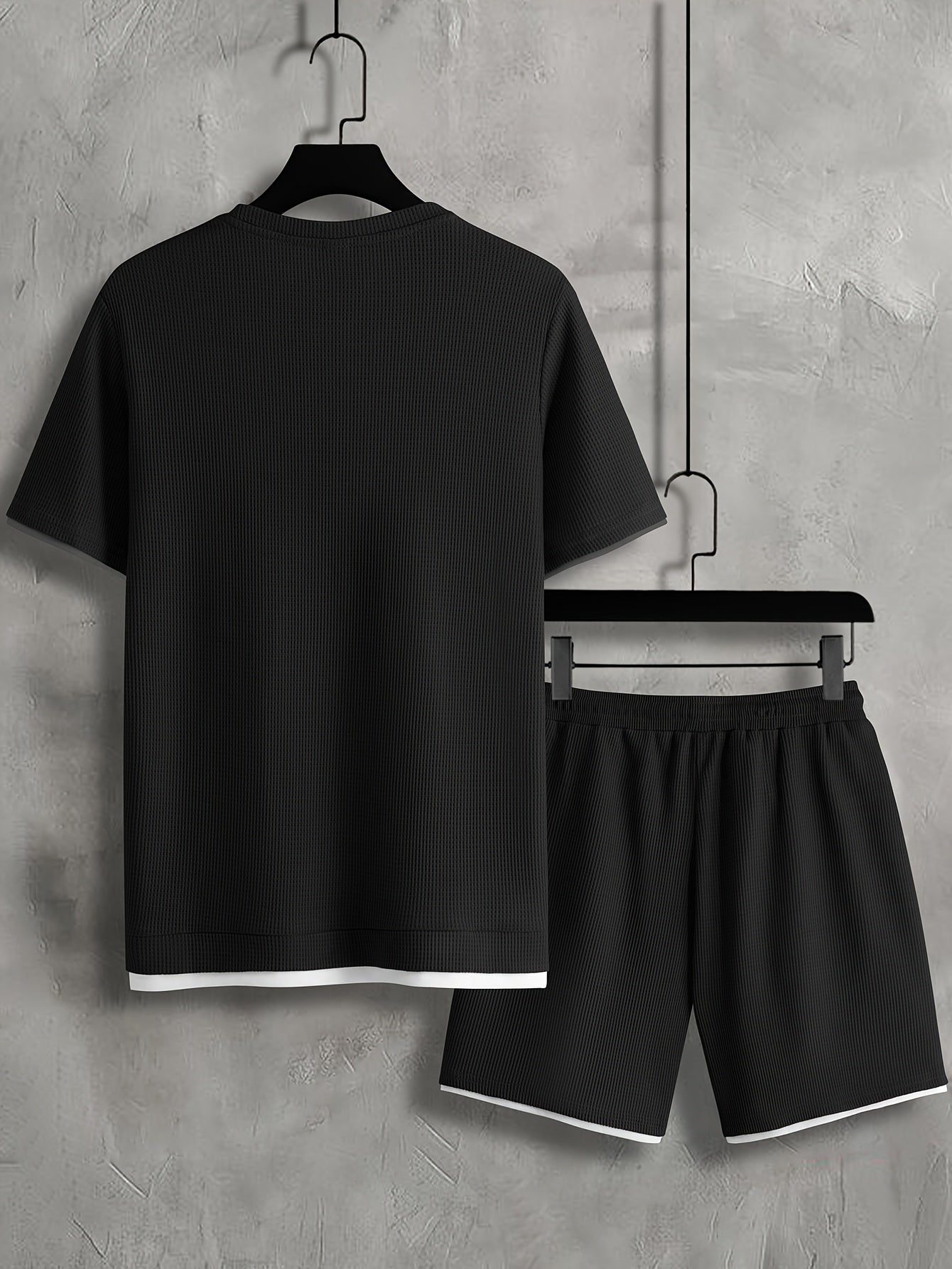 Herren Freizeit Set – Kurzarm Shirt & Shorts, Lounge & Sport, Modernes Streetwear Outfit