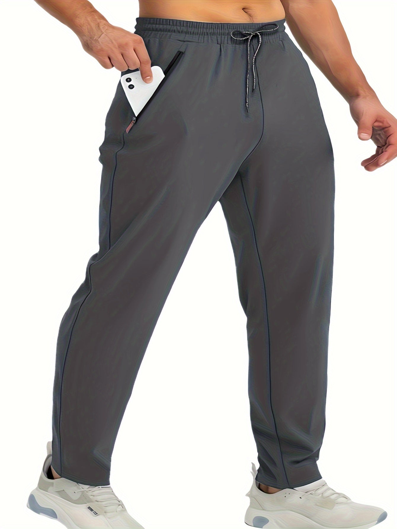 Herren Jogginghosen Set – Sportliche Freizeithosen mit Reißverschlusstaschen, Ideal für Training & Alltag