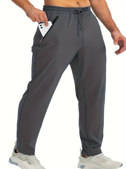 Herren Jogginghosen Set – Sportliche Freizeithosen mit Reißverschlusstaschen, Ideal für Training & Alltag