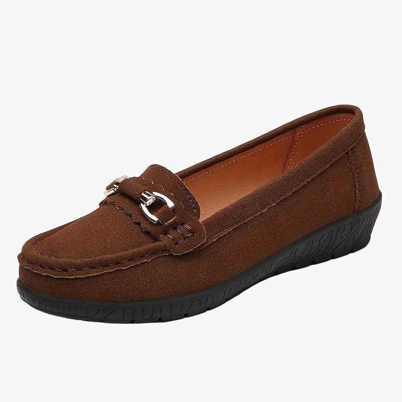 Damen Mokassins Elegant Komfort Slip-On Freizeit Loafer Schuhe