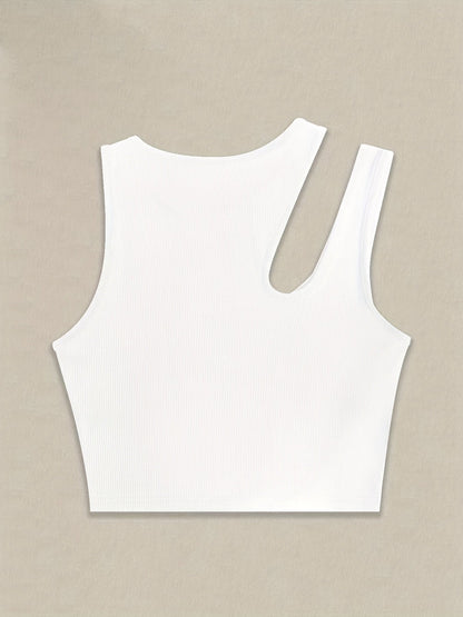 Damen Asymmetrisches Cropped Tanktop für trendige Sommer-Looks