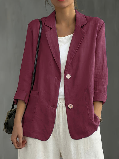 Damen Blazer Elegant Locker Business Freizeitjacke