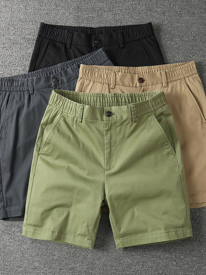 Summer Micro-elastic Casual Shorts, Four-tenths Length Shorts