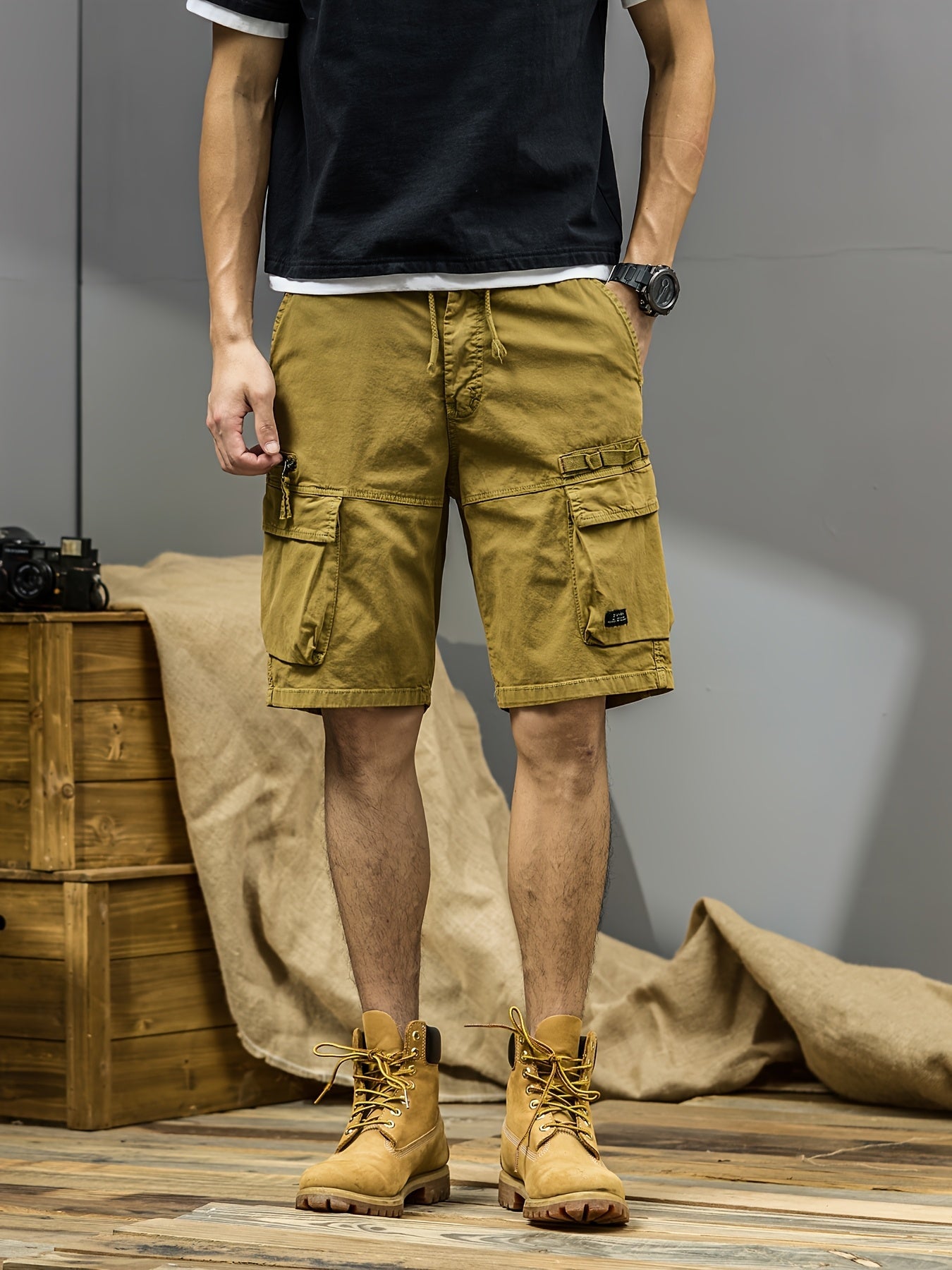 Herren Cargo-Shorts mit vielen Taschen und sportlichem Freizeitstil