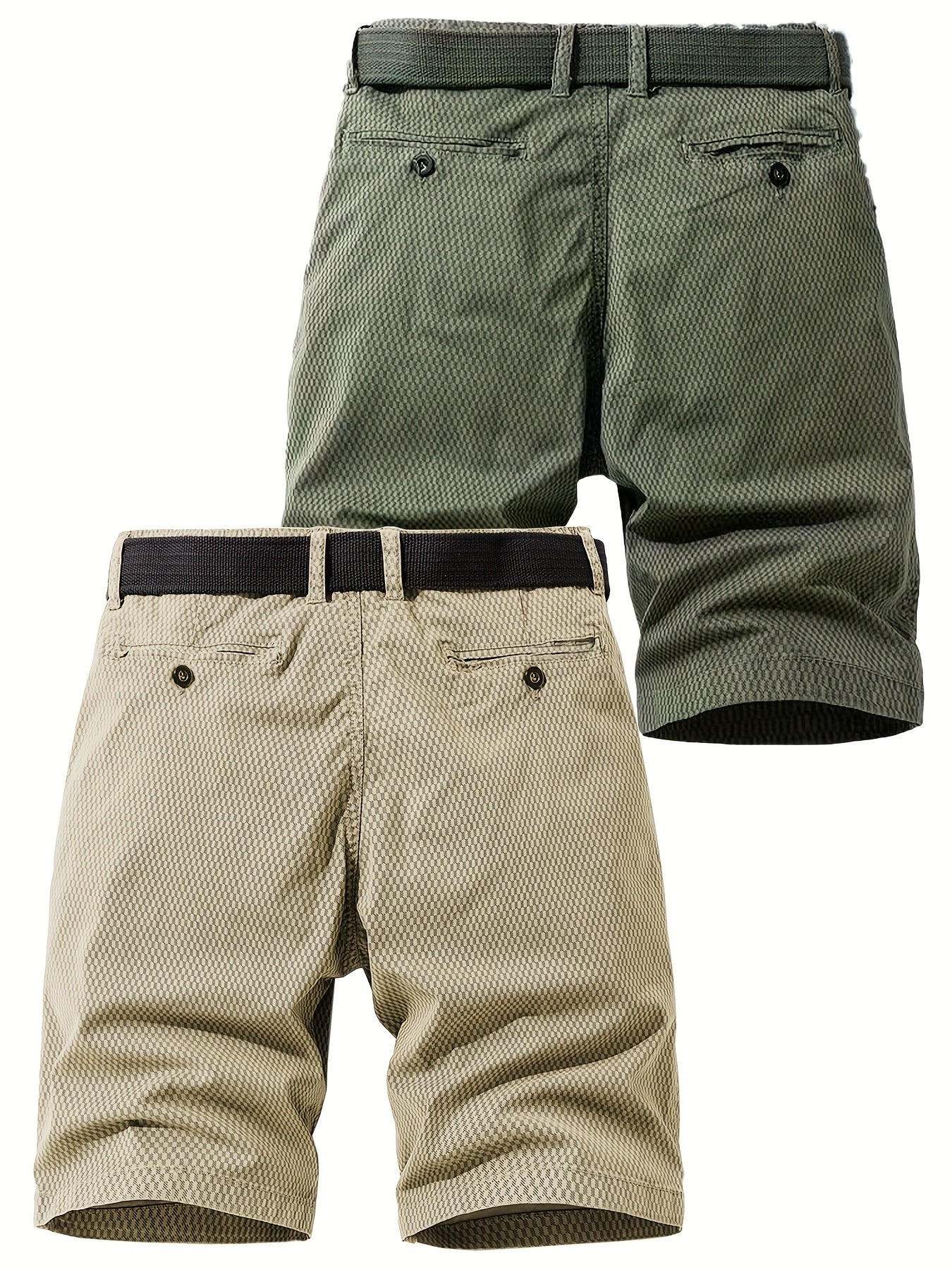Herren Outdoor-Bermuda Shorts – Freizeit & Abenteuer, atmungsaktiv, mit Gürtel