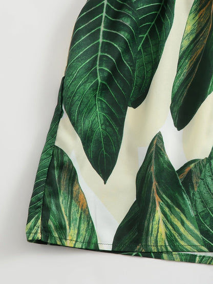 Damen Jumpsuit im tropischen Look – Sommerlicher Einteiler für Urlaub & Freizeit
