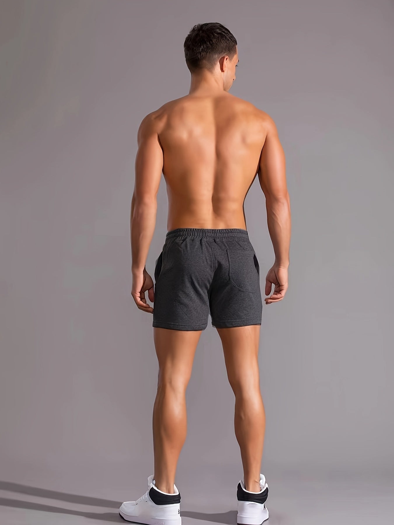 Herren Sportliche kurze Trainingsshorts mit Kordelzug – Bequeme Fitness- & Freizeithose