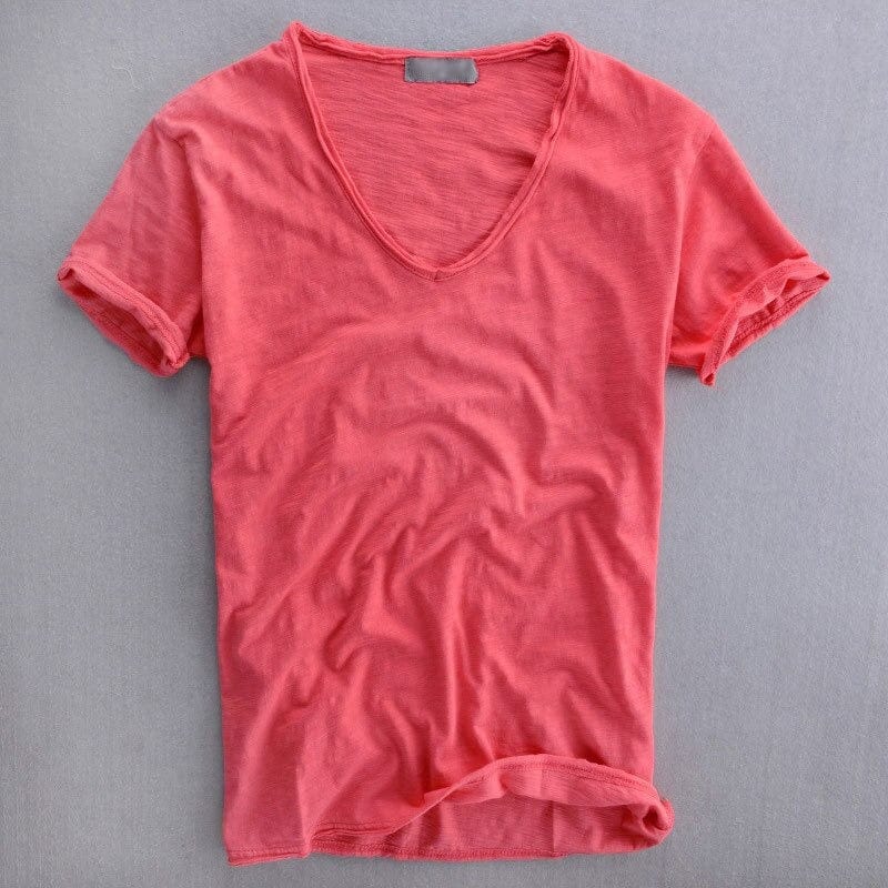 Herren V-Ausschnitt T-Shirt – Modernes Basic für Alltag und Freizeit