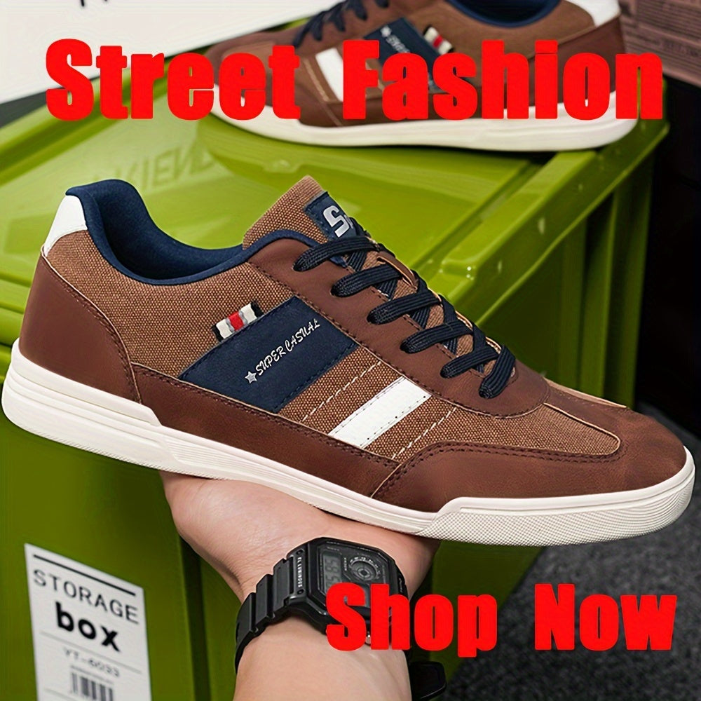 Herren Sneaker Freizeit Vintage Low-Top Sportlicher Straßenschuh