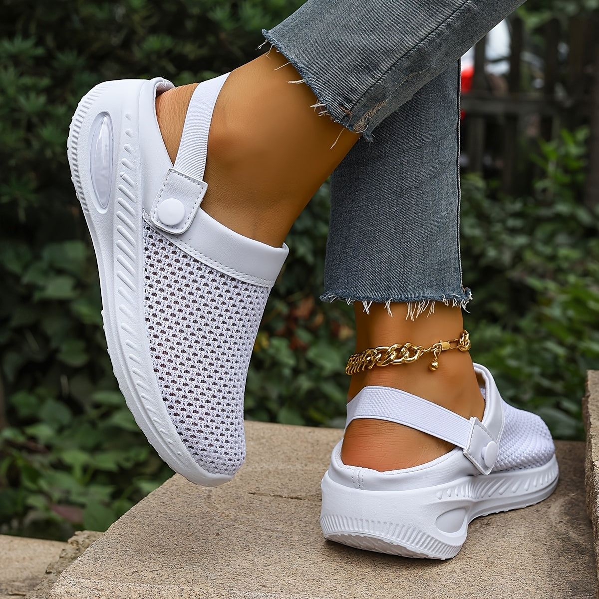 Damen Slip-On Mesh Clogs mit Komfort und sportlichem Design