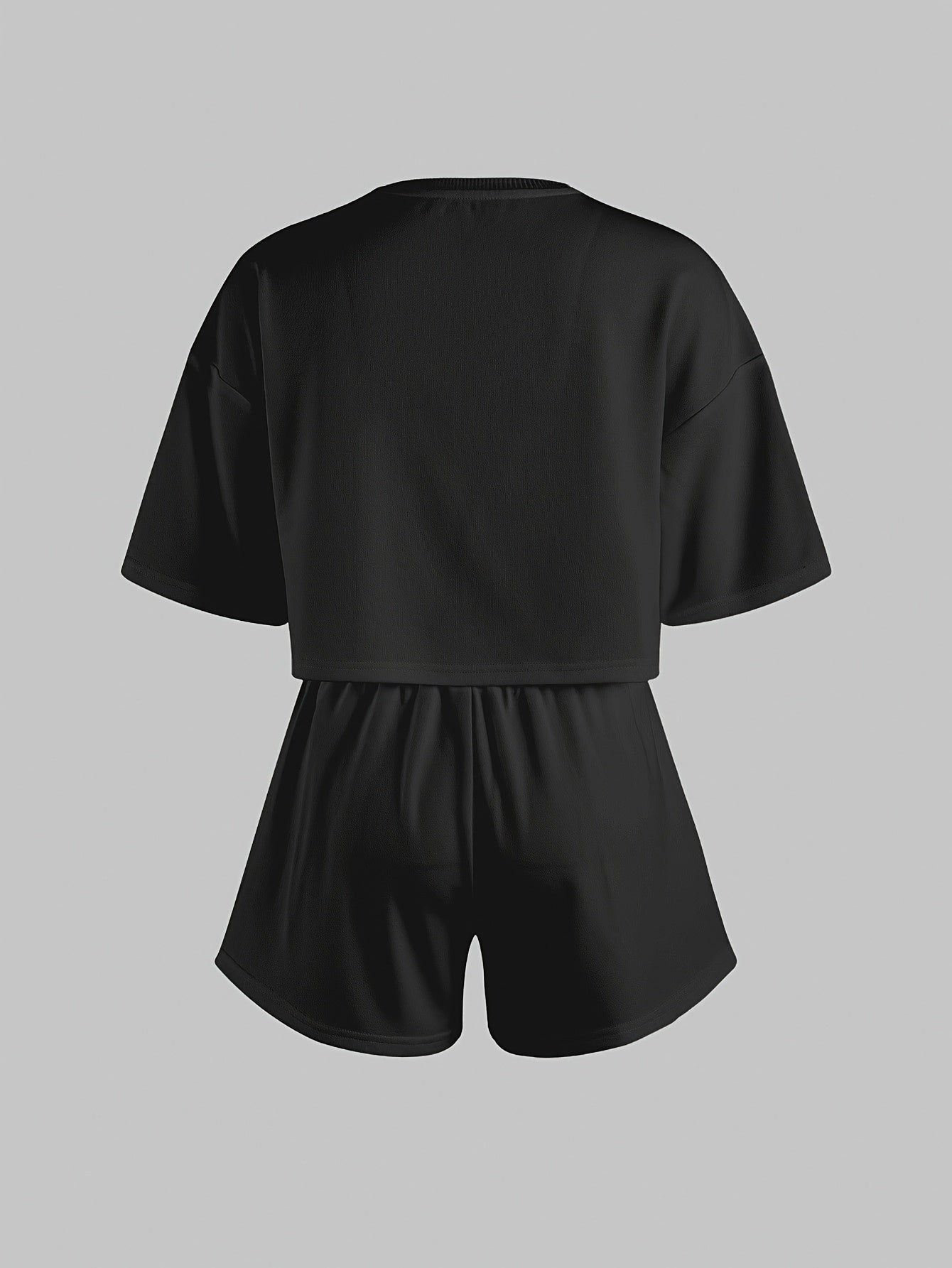 Damen Pyjama-Set mit blauen Herz-Prints – Lässige Homewear für gemütliche Wintertage