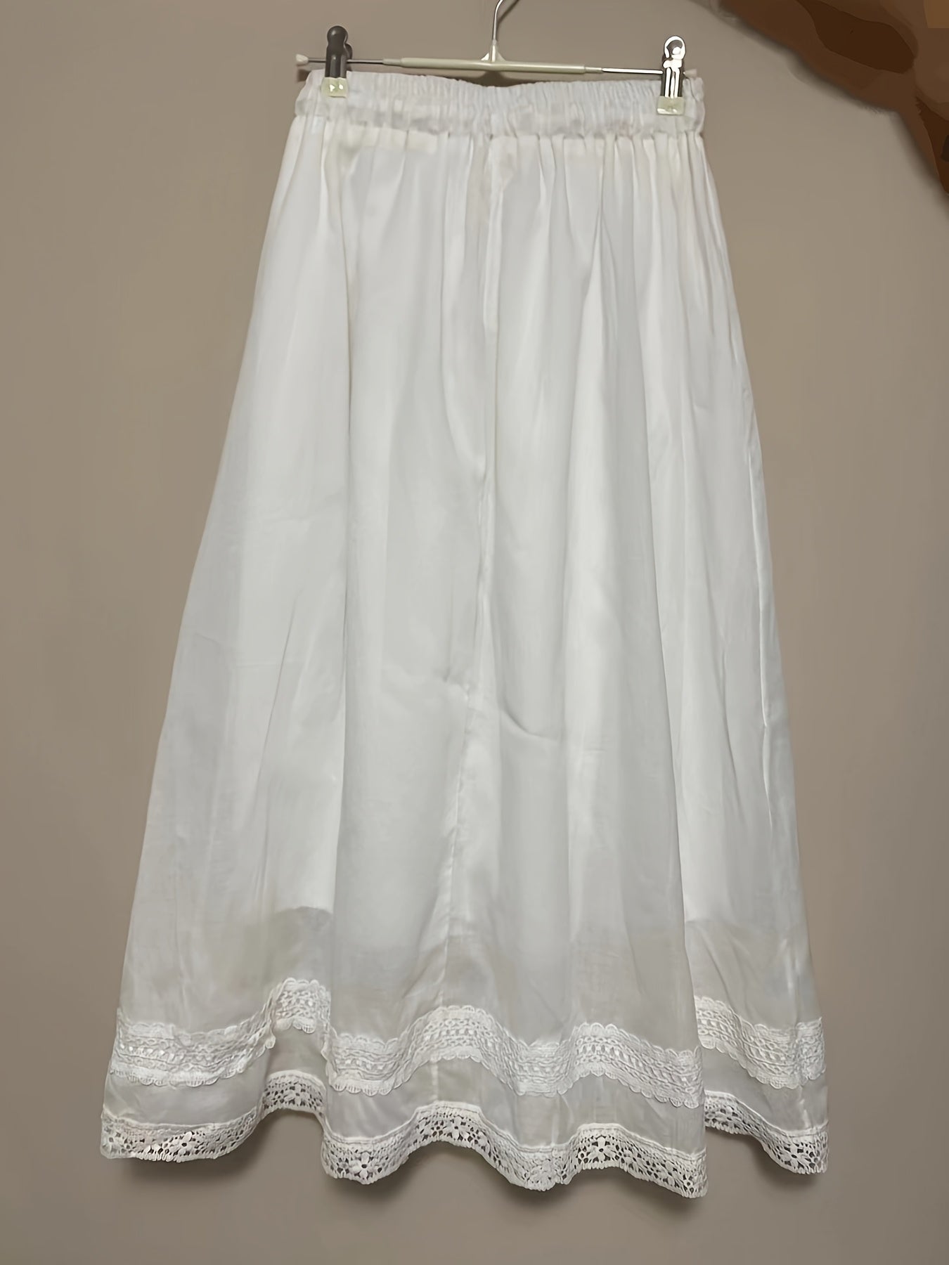 Damen Vintage Petticoat Unterrock mit Spitze – Romantischer Lagenlook für Kleider und Röcke