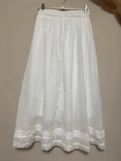 Damen Vintage Petticoat Unterrock mit Spitze – Romantischer Lagenlook für Kleider und Röcke