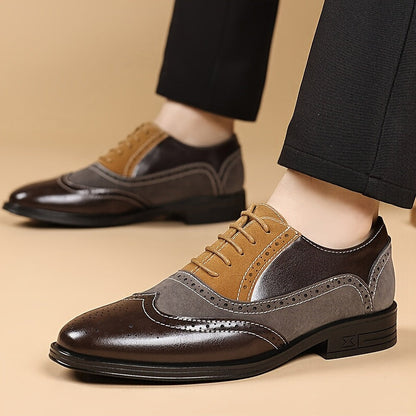 Herren Business Brogue Oxford Schuhe – Eleganter Vintage-Stil für Alltag & Büro