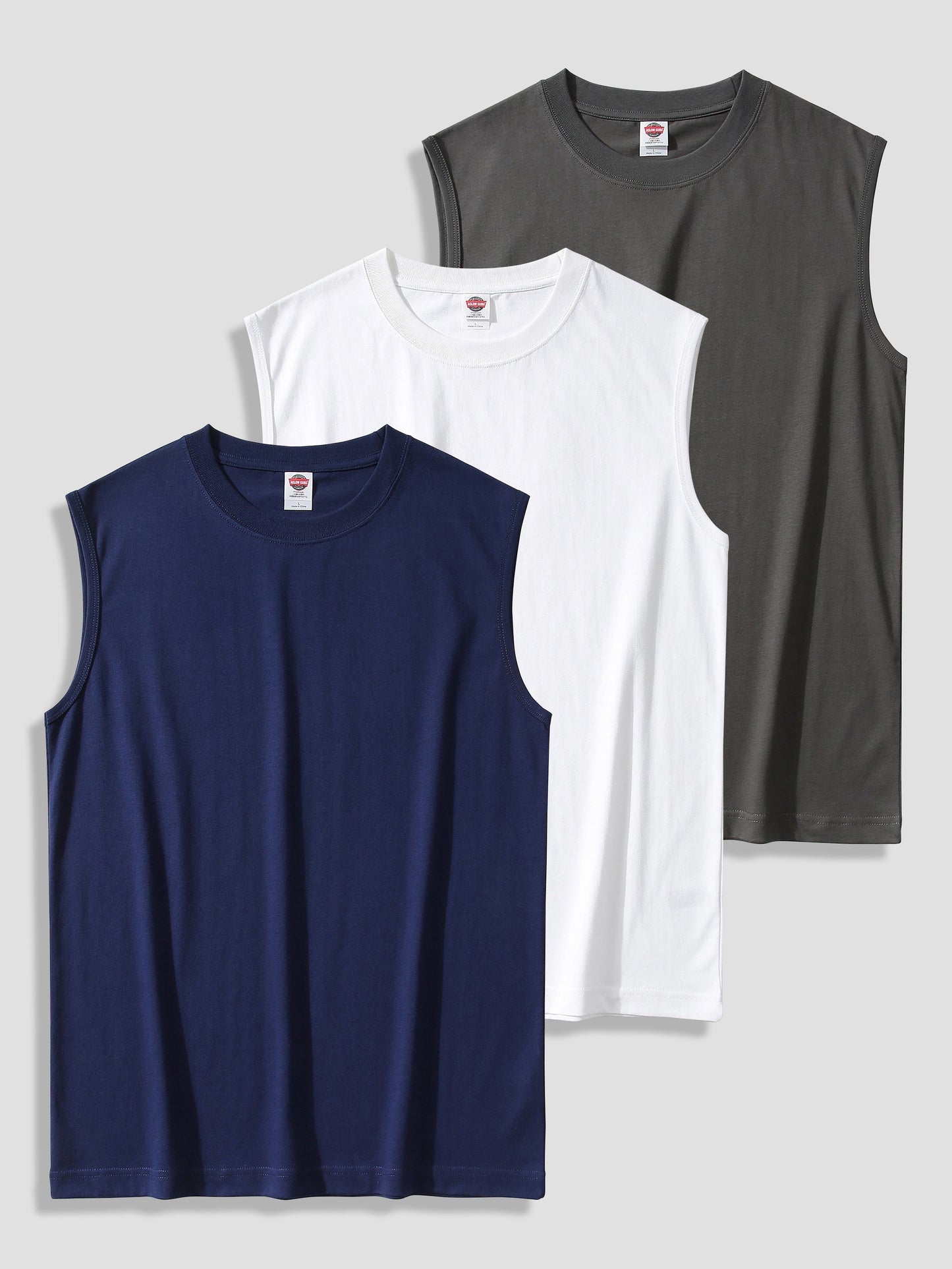 Herren Muskelshirt 3er-Pack – Ärmellose Fitness Tanktops für Sport und Freizeit