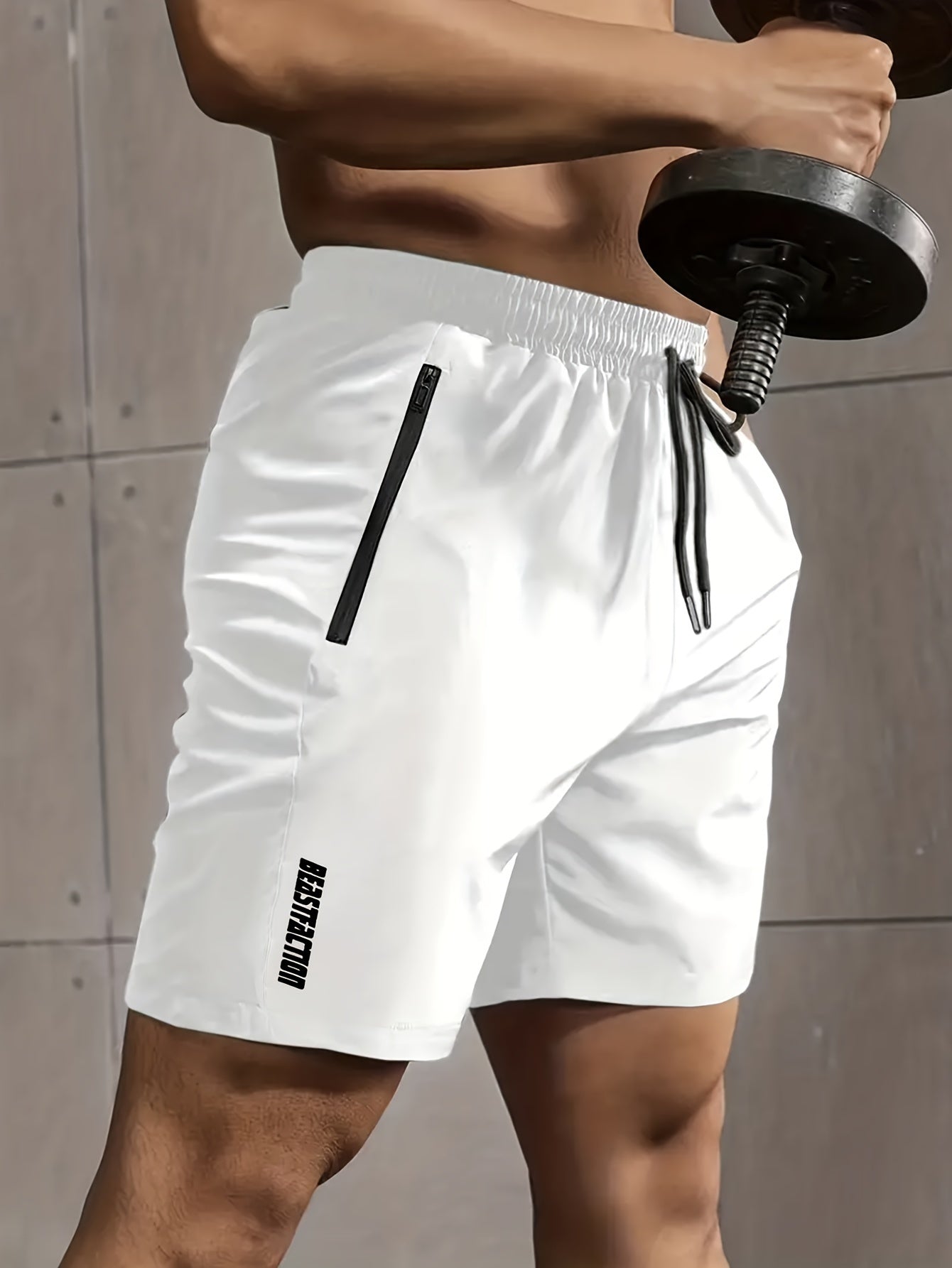Herren Sportshorts mit Zipper-Taschen – Trainingsshorts Fitness & Workout