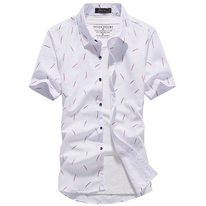Henry – Kurzärmeliges Herrenhemd im koreanischen Stil, Slim Fit