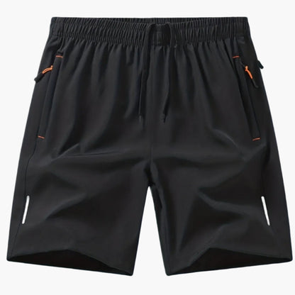 Herren Sportshorts Fitness Laufshorts mit Reißverschlusstaschen – Bequeme Trainingsshorts