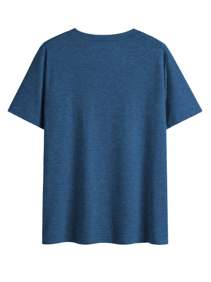 Damen V-Ausschnitt T-Shirt mit Wildblumen-Print, lässig, perfekt für Sommer und Freizeit