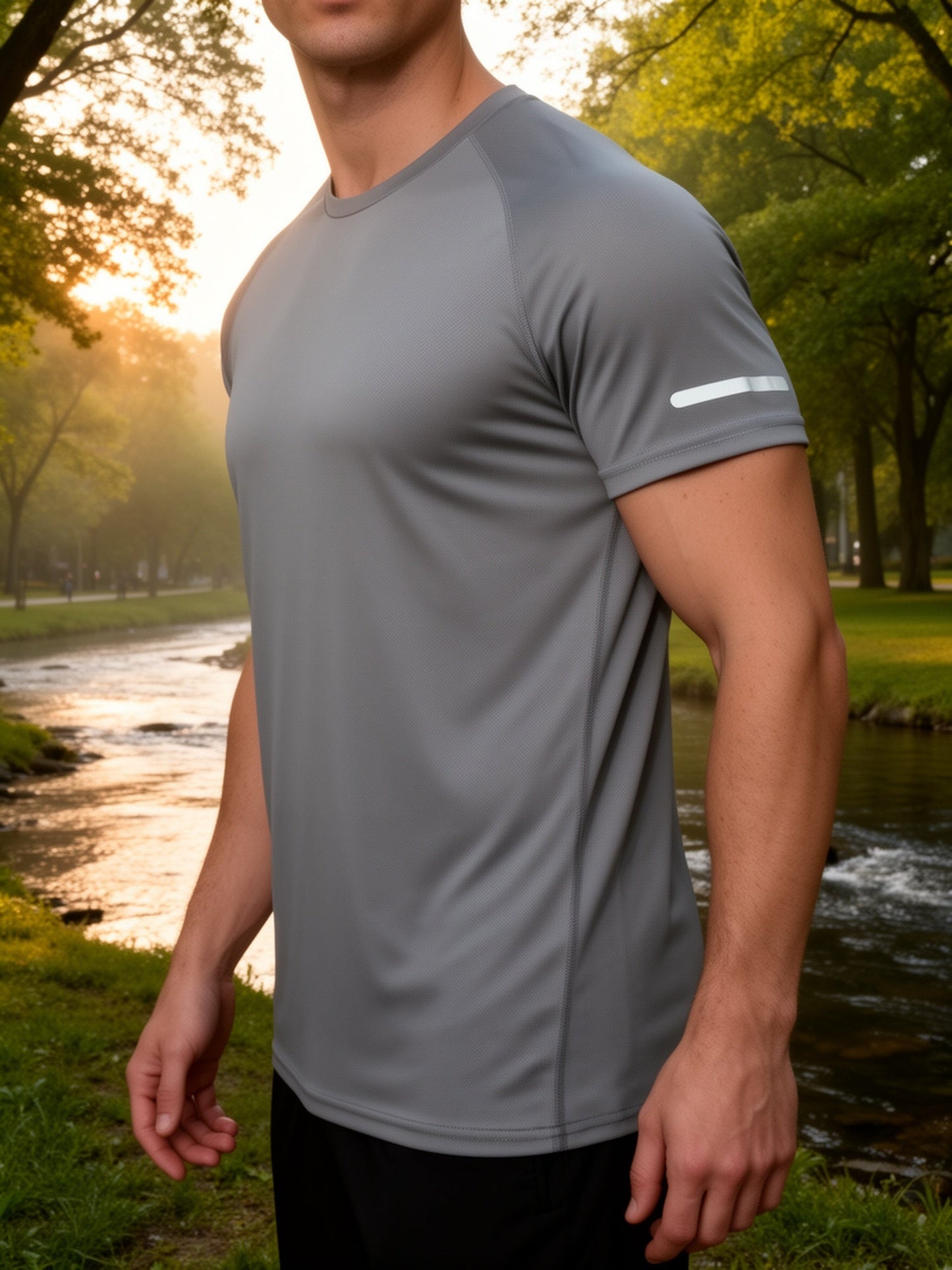 Herren Sport T-Shirt Kurzarm Trainingsshirt für Fitness und Outdoor