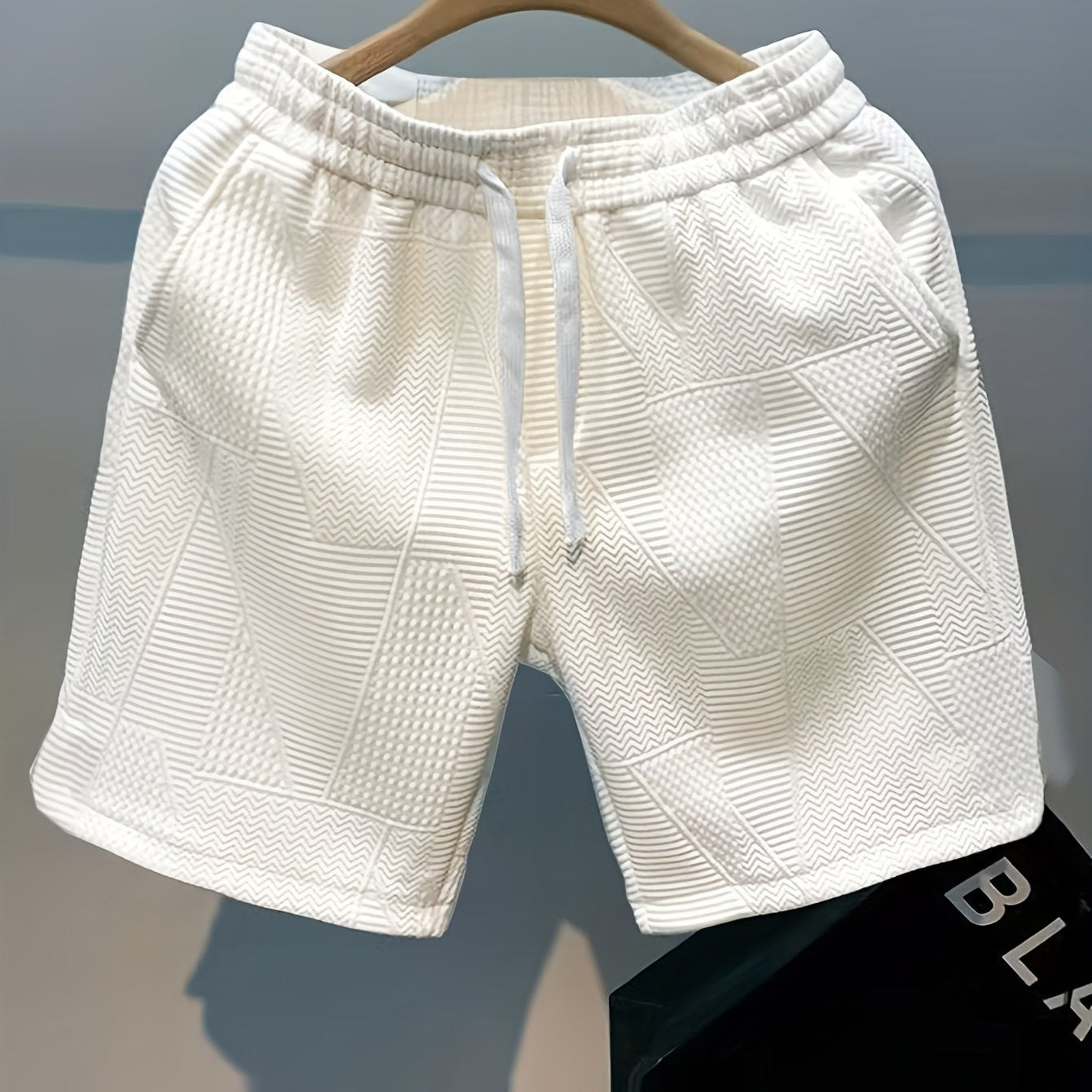 Herren Freizeits-Shorts mit geprägtem Muster für stilvolle Freizeit und Sport