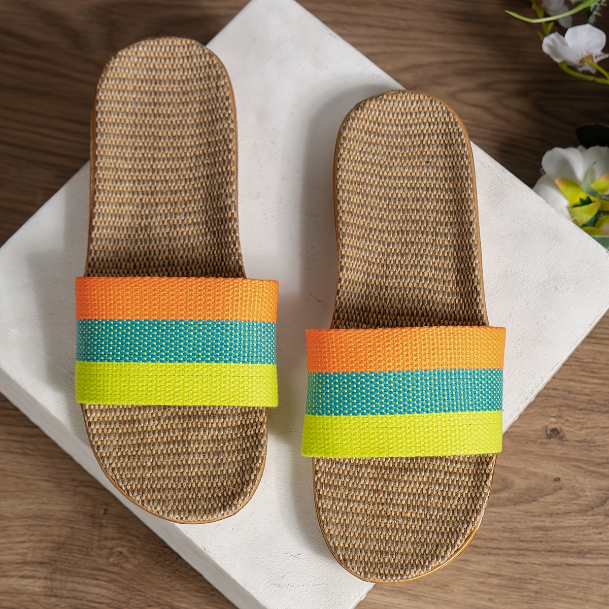 Damen Komfort-Slipper Sandalen für den Sommer – Bequeme Freizeitschuhe mit offenem Zehenbereich
