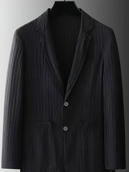Herren Anzug mit modernem Streifen-Design – Eleganter Freizeitanzug für Frühling und Sommer