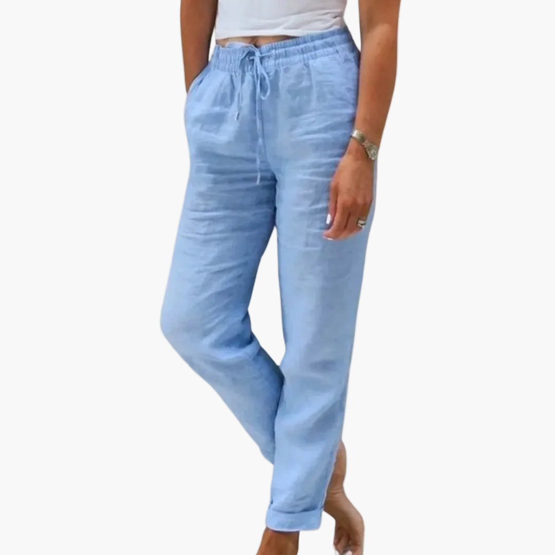 Damen Freizeithose mit Kordelzug – Komfortable Sommerhose für Alltag und Urlaub