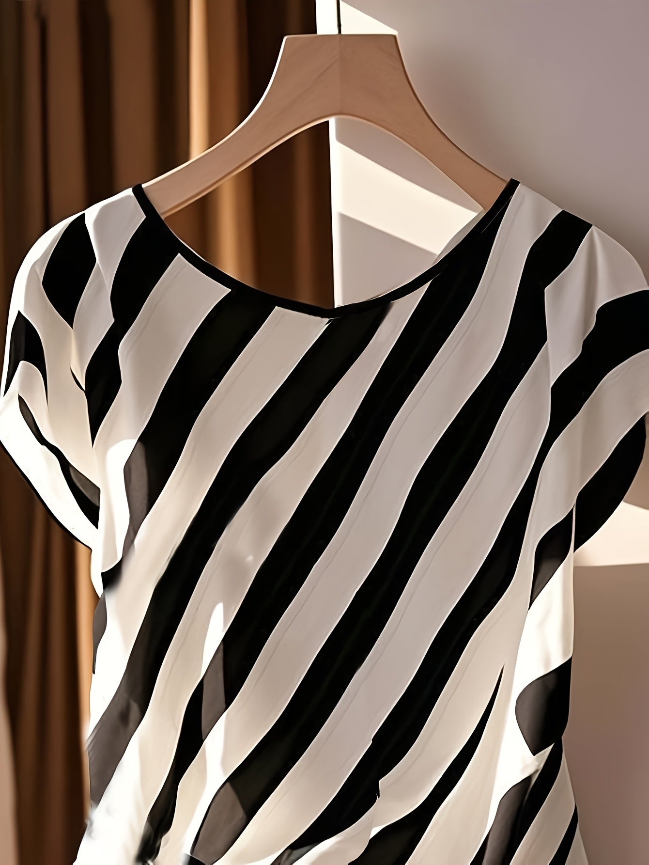 Damen Boho-Bluse mit Paisley-Muster und asymmetrischem Knoten – Elegantes Sommer-T-Shirt für Freizeit und Büro