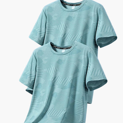 Herren Funktions-T-Shirts – Lässige Sommeroberteile mit tropischem Muster, ideal für Freizeit und Sport