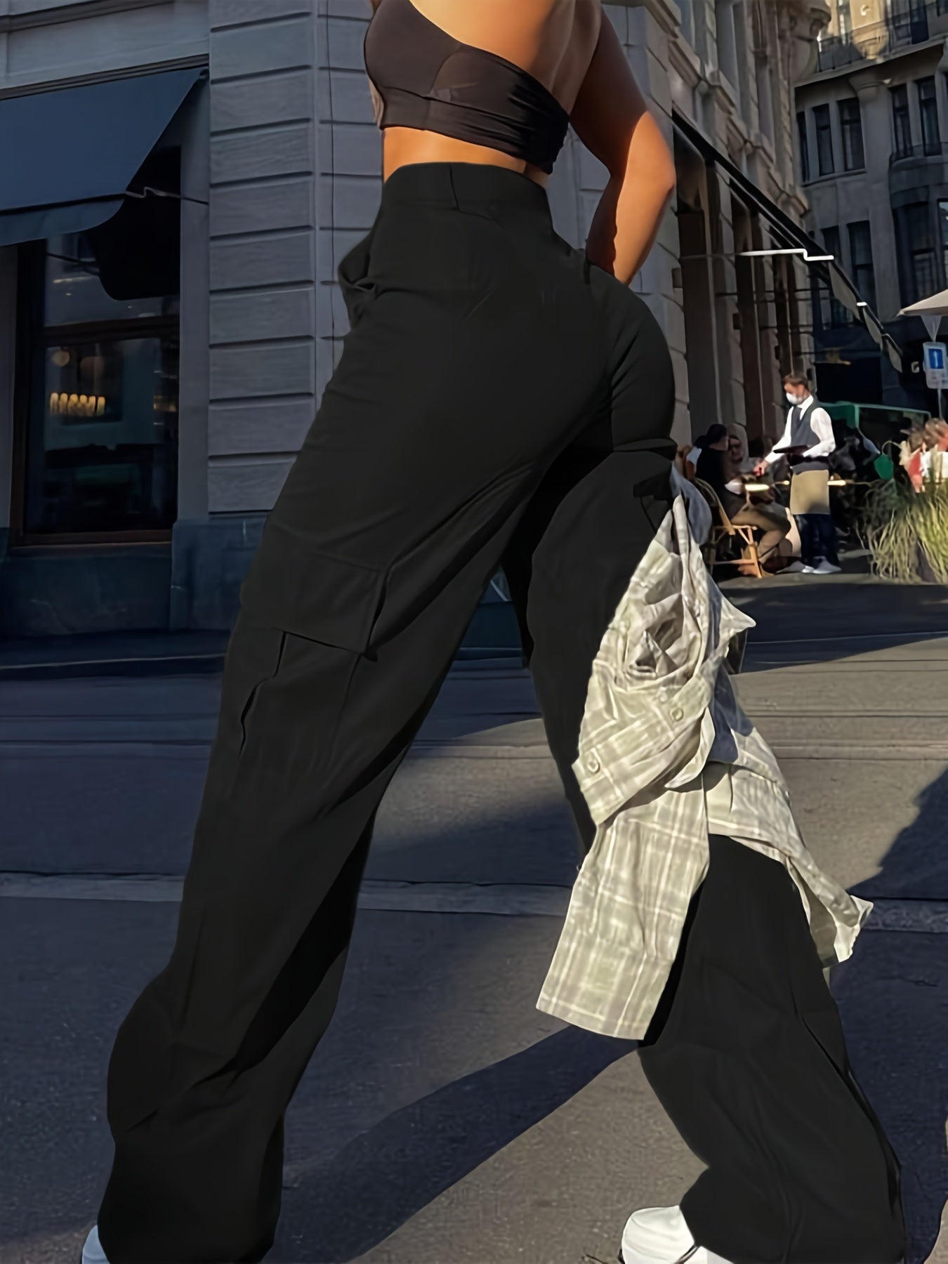 Damen Cargo-Hose im Y2K Streetstyle – Lockerer Schnitt für Alltag & Freizeit