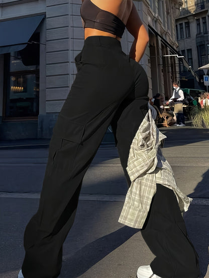 Damen Cargo-Hose im Y2K Streetstyle – Lockerer Schnitt für Alltag & Freizeit