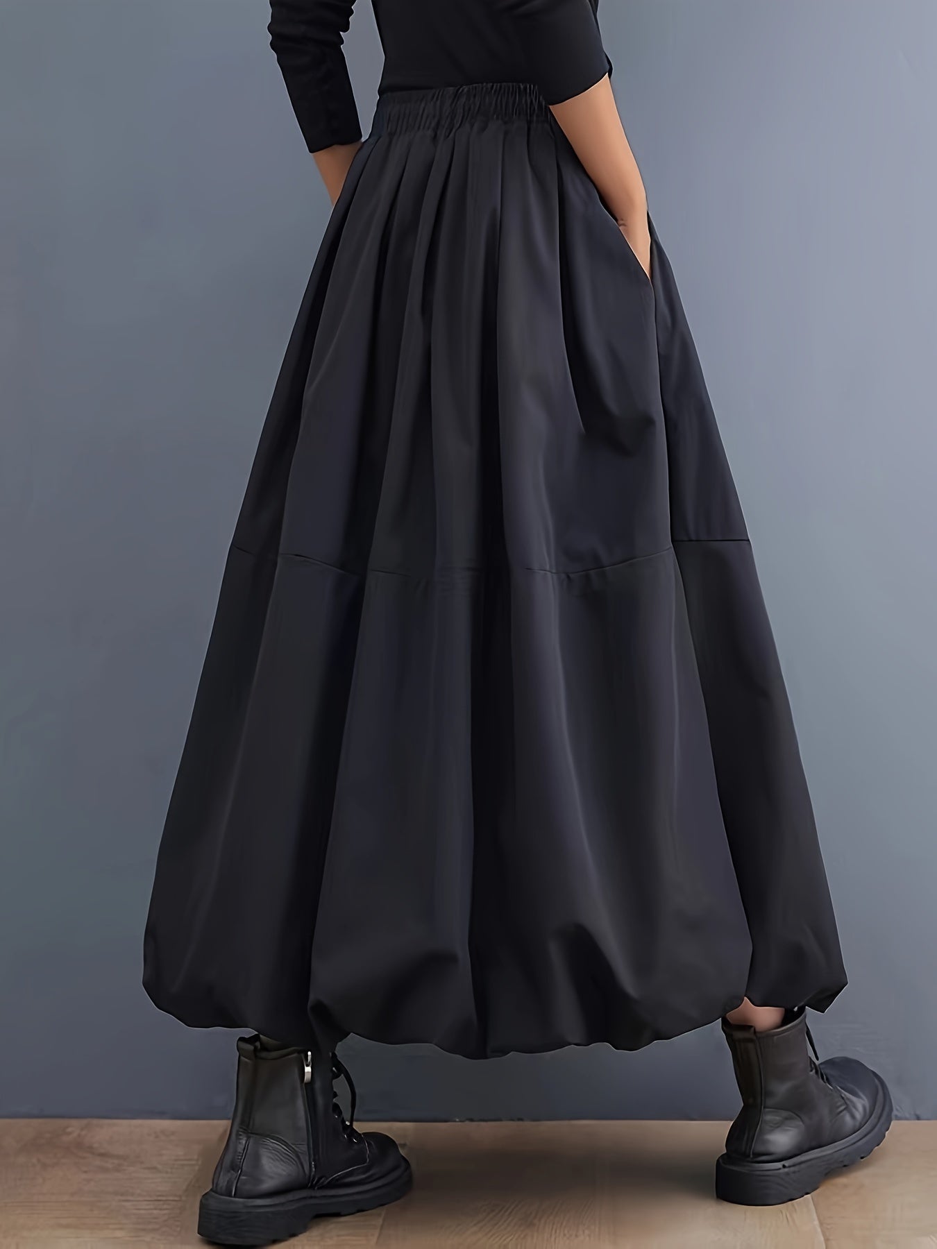 Damen Weite Ballonhose mit Taschen – Eleganter Streetstyle für Frühling und Sommer