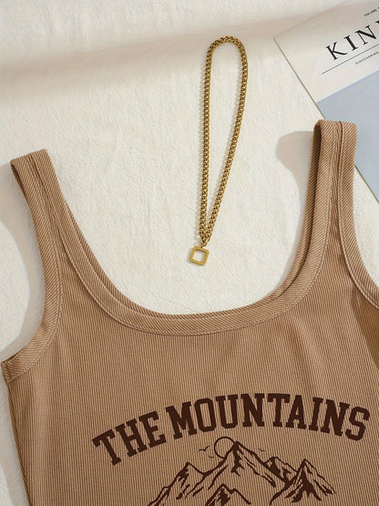 Damen Lounge-Set mit Print „The Mountains Adventure“ – Sportlich & Bequem für Freizeit und Homewear