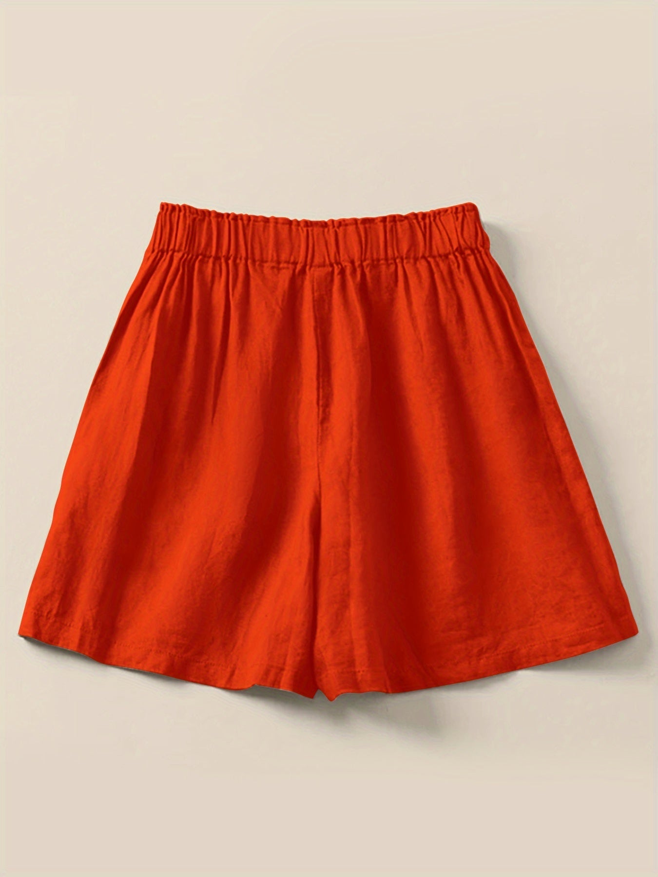 Damen Weite High-Waist Shorts im Casual-Look für Alltag und Freizeit